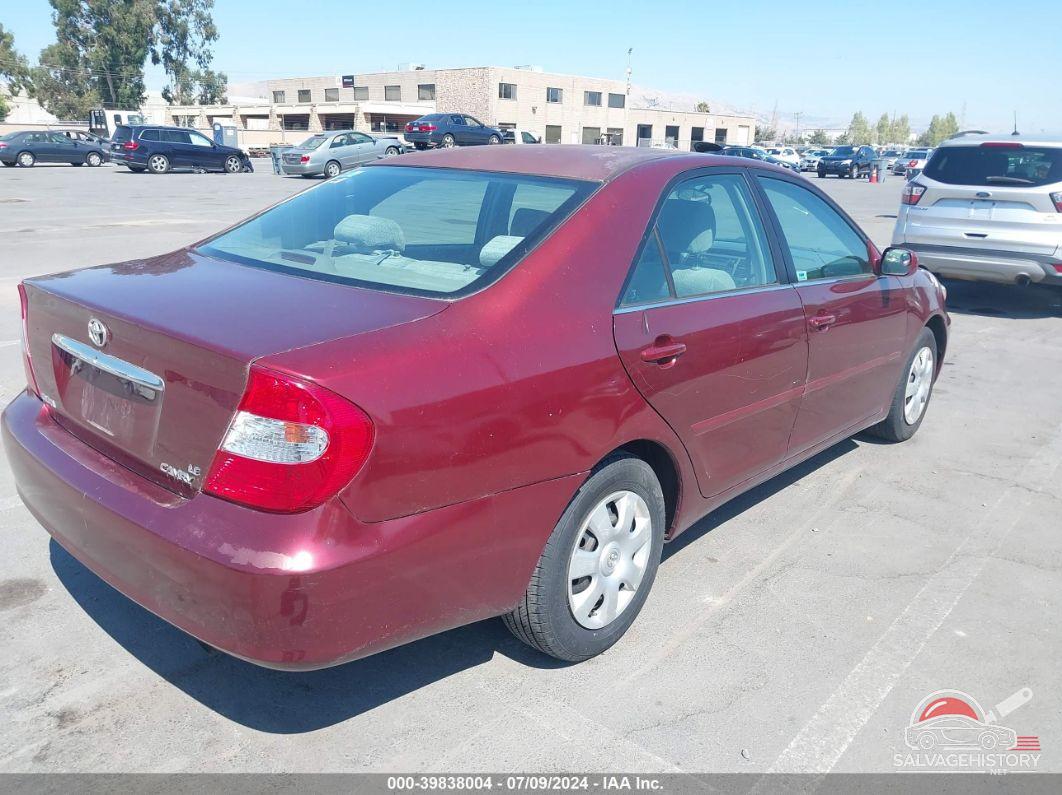 4T1BE32K64U352181 2004 TOYOTA CAMRY photo no. 4