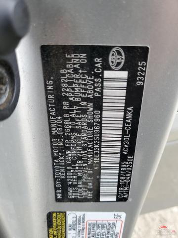 4T1BE32K25U967960 2005 TOYOTA CAMRY photo no. 12