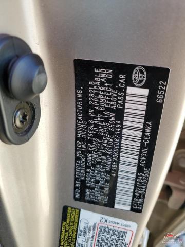 4T1BE30K06U671484 2006 TOYOTA CAMRY photo no. 12