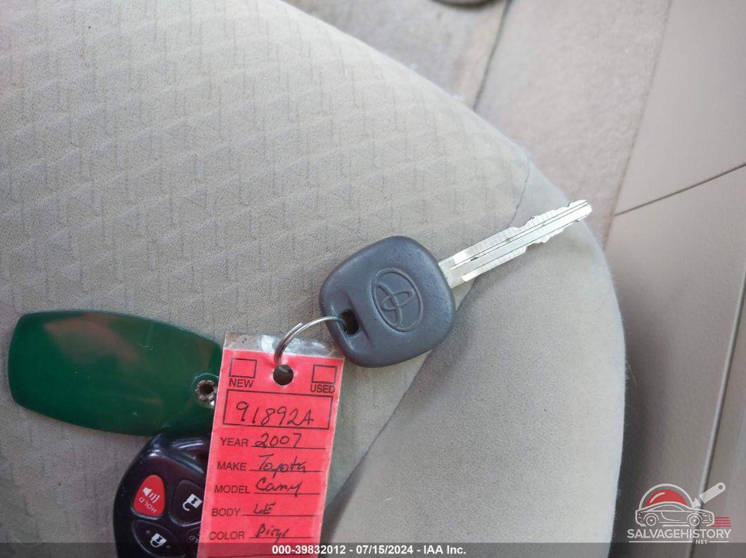 4T1BE46K17U106272 2007 TOYOTA CAMRY photo no. 11