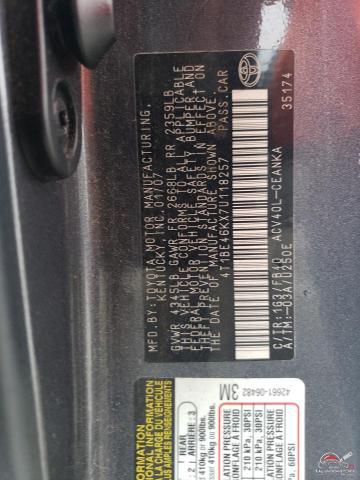 4T1BE46KX7U118257 2007 TOYOTA CAMRY photo no. 12