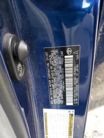 JTNBE46K173091374 2007 TOYOTA CAMRY photo no. 12