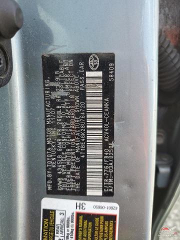4T1BE46K28U764720 2008 TOYOTA CAMRY photo no. 12