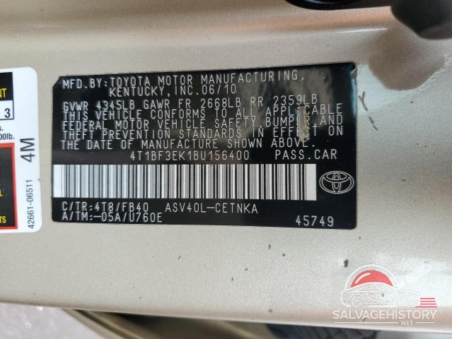 4T1BF3EK1BU156400 2011 TOYOTA CAMRY photo no. 13