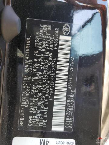 4T1BF3EK4BU128770 2011 TOYOTA CAMRY photo no. 12