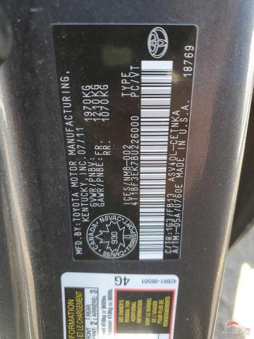 4T1BF3EK7BU226000 2011 TOYOTA CAMRY photo no. 12