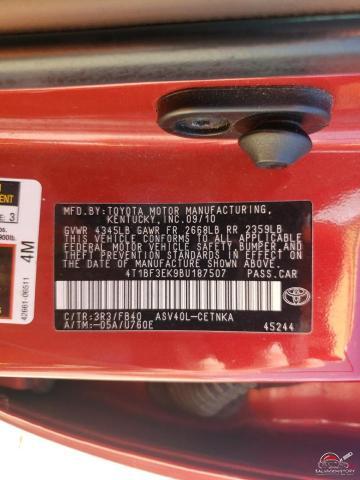 4T1BF3EK9BU187507 2011 TOYOTA CAMRY photo no. 12