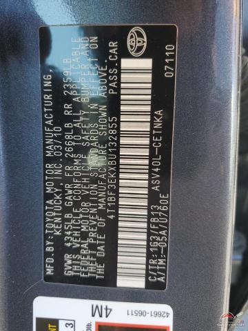 4T1BF3EKXBU132855 2011 TOYOTA CAMRY photo no. 12