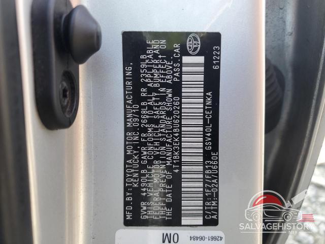 4T1BK3EK4BU620260 2011 TOYOTA CAMRY photo no. 13
