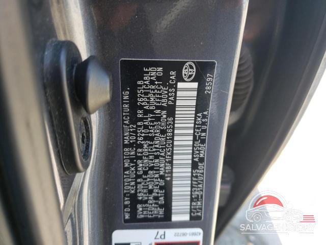 4T1BF1FK5CU186536 2012 TOYOTA CAMRY photo no. 12