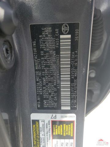 4T1BF1FK8DU249422 2013 TOYOTA CAMRY photo no. 12