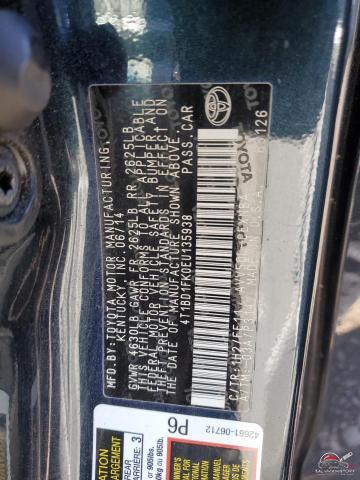 4T1BD1FK0EU135938 2014 TOYOTA CAMRY photo no. 13