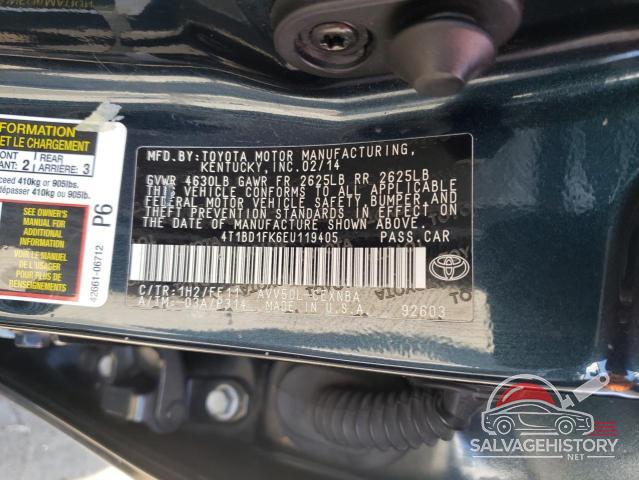 4T1BD1FK6EU119405 2014 TOYOTA CAMRY photo no. 12