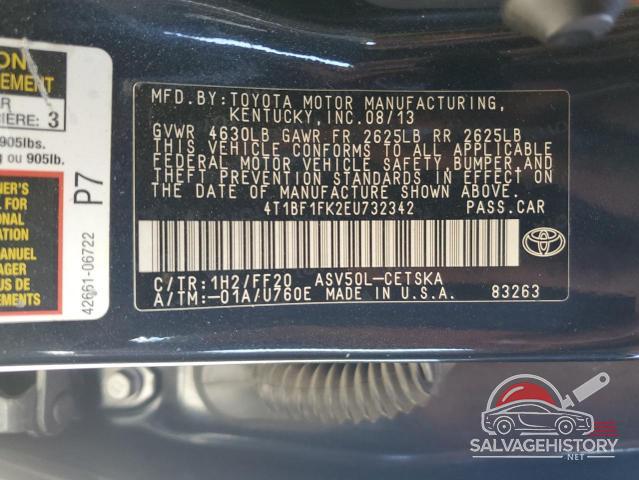 4T1BF1FK2EU732342 2014 TOYOTA CAMRY photo no. 13