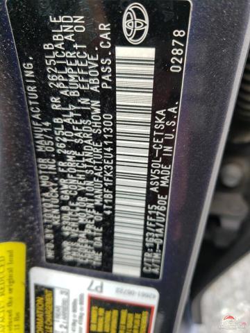 4T1BF1FK3EU411300 2014 TOYOTA CAMRY photo no. 12