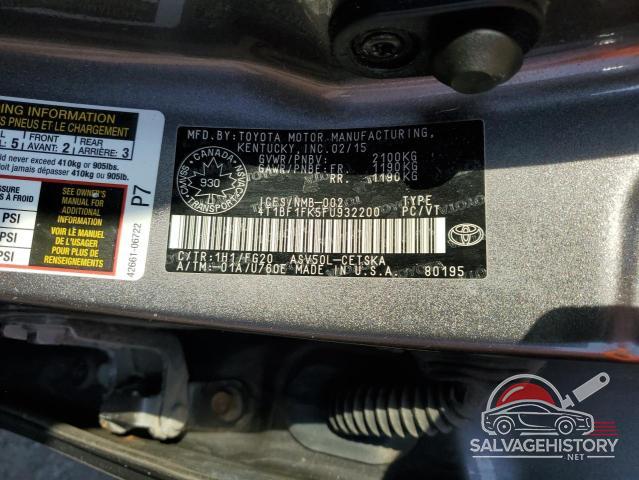 4T1BF1FK5FU932200 2015 TOYOTA CAMRY photo no. 13