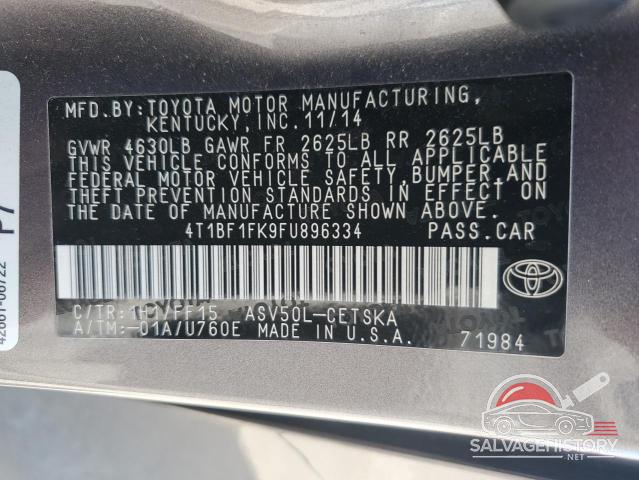 4T1BF1FK9FU896334 2015 TOYOTA CAMRY photo no. 13