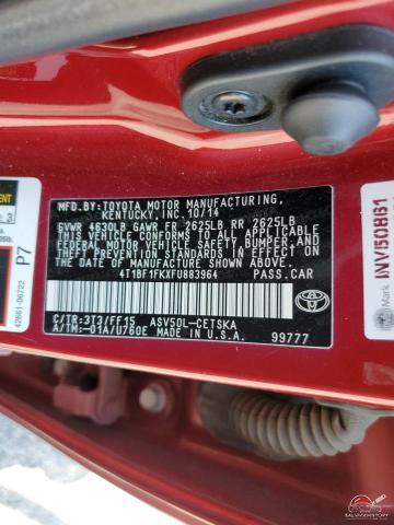 4T1BF1FKXFU883964 2015 TOYOTA CAMRY photo no. 13