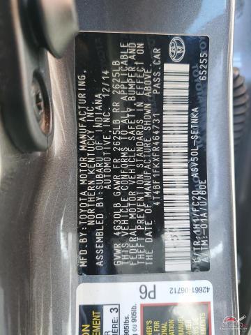 4T4BF1FKXFR464731 2015 TOYOTA CAMRY photo no. 12