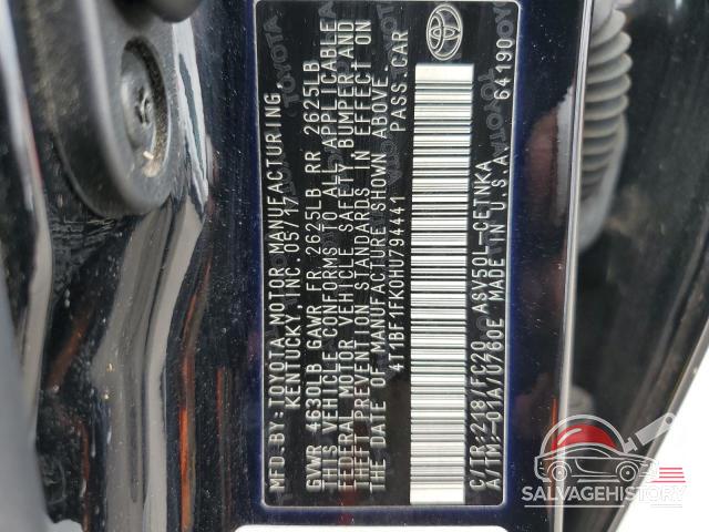 4T1BF1FK0HU794441 2017 TOYOTA CAMRY photo no. 12