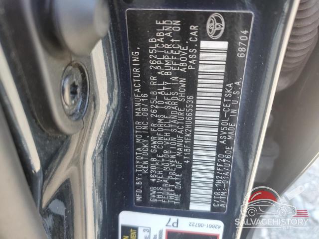 4T1BF1FK2HU665536 2017 TOYOTA CAMRY photo no. 12
