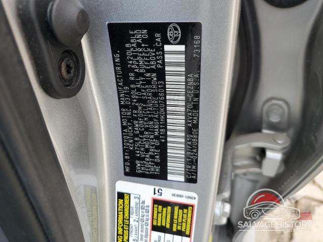 4T1B11HK0KU766013 2019 TOYOTA CAMRY photo no. 12