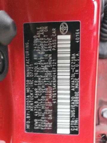 4T1G11AK6MU487121 2021 TOYOTA CAMRY photo no. 12