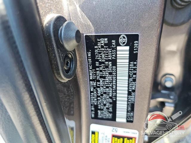 4T1G11AK8NU656508 2022 TOYOTA CAMRY photo no. 10