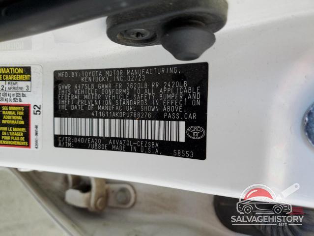4T1G11AK0PU788276 2023 TOYOTA CAMRY photo no. 13