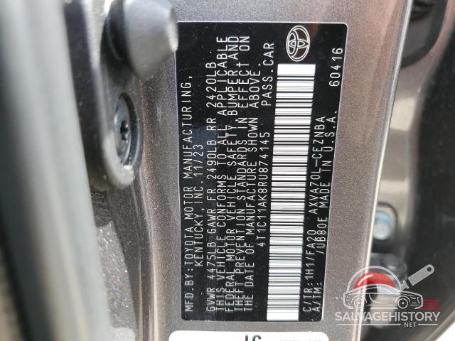 4T1C11AK8RU874145 2024 TOYOTA CAMRY photo no. 12
