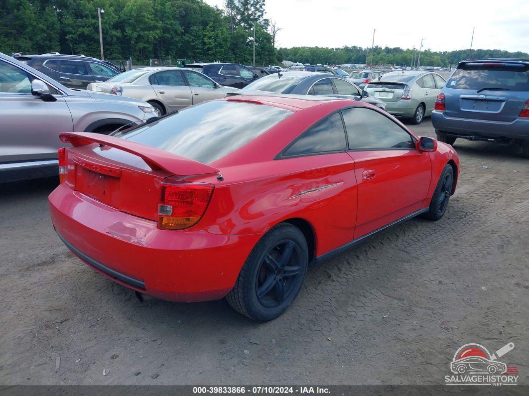 JTDDR32T110110847 2001 TOYOTA CELICA photo no. 4