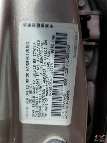 1NXBR12E12Z568178 2002 TOYOTA COROLLA photo no. 12
