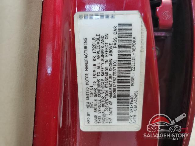 1NXBR12E52Z637101 2002 TOYOTA COROLLA photo no. 12