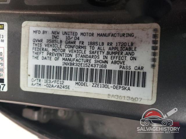 1NXBR32E15Z437168 2005 TOYOTA COROLLA photo no. 12