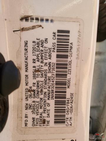 1NXBR32E45Z371652 2005 TOYOTA COROLLA photo no. 12