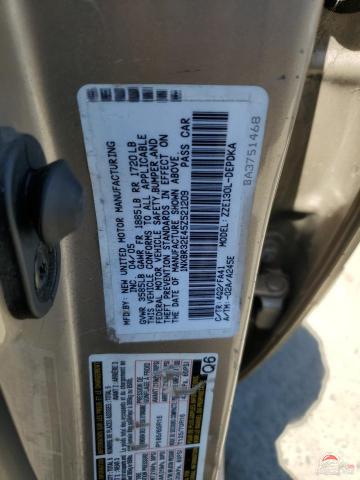 1NXBR32E45Z521209 2005 TOYOTA COROLLA photo no. 12