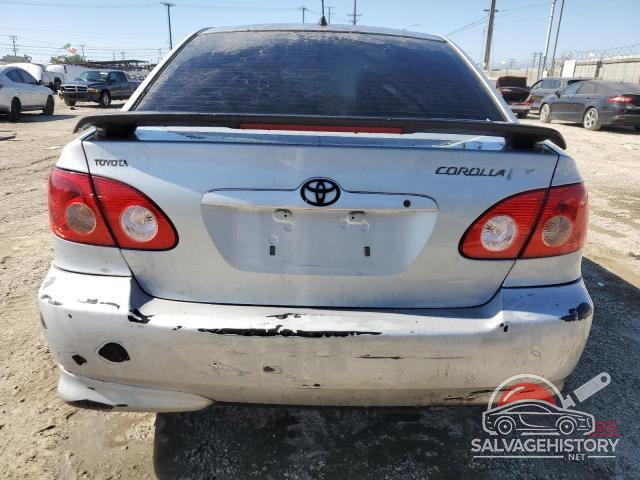 2T1BY32E35C412647 2005 TOYOTA COROLLA photo no. 6