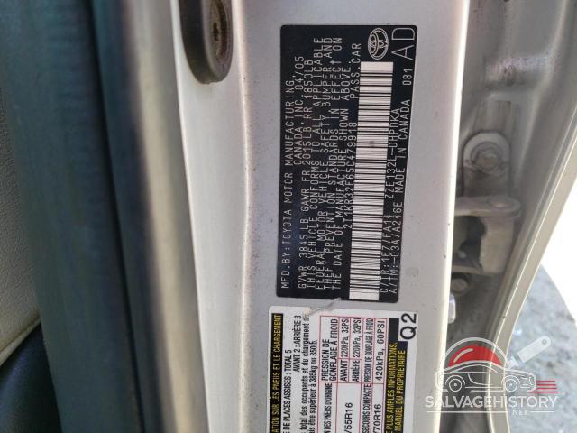 2T1KR32E65C479918 2005 TOYOTA COROLLA photo no. 12