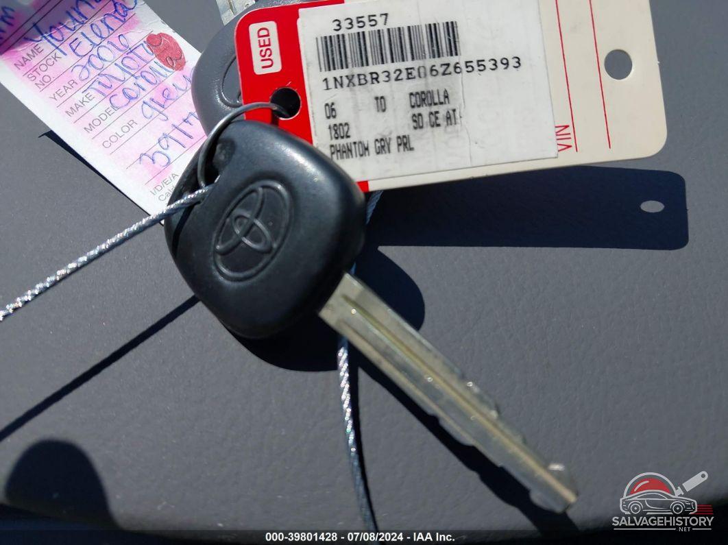 1NXBR32E06Z655393 2006 TOYOTA COROLLA photo no. 11