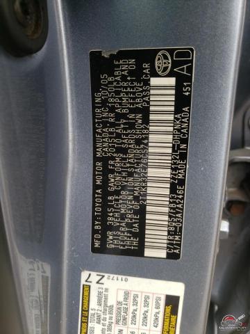 2T1KR32E76C574182 2006 TOYOTA COROLLA photo no. 12