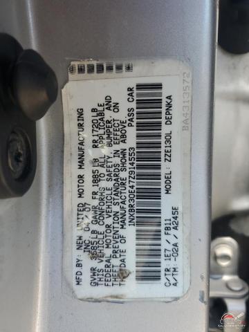 1NXBR30E47Z914553 2007 TOYOTA COROLLA photo no. 12