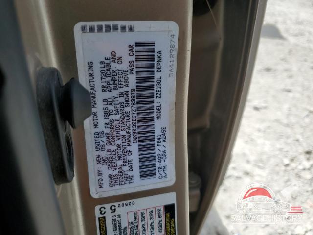 1NXBR32E67Z783879 2007 TOYOTA COROLLA photo no. 12