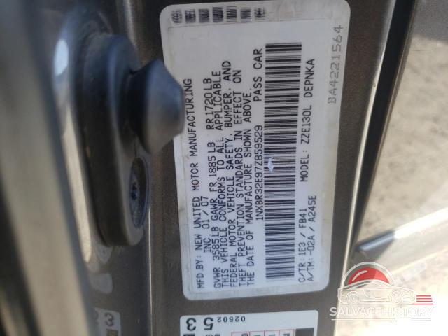 1NXBR32E97Z859529 2007 TOYOTA COROLLA photo no. 12