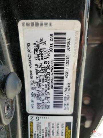 1NXBR32E97Z922399 2007 TOYOTA COROLLA photo no. 12