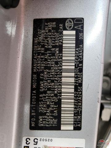 2T1BR32E07C835914 2007 TOYOTA COROLLA photo no. 12