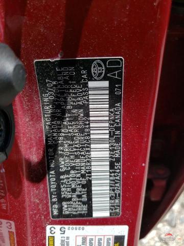 2T1BR32EX7C818442 2007 TOYOTA COROLLA photo no. 12