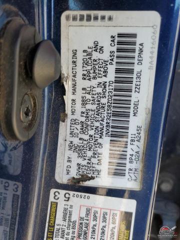 1NXBR32E58Z023170 2008 TOYOTA COROLLA photo no. 12