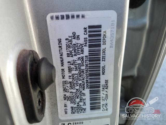 1NXBR32E58Z967518 2008 TOYOTA COROLLA photo no. 13