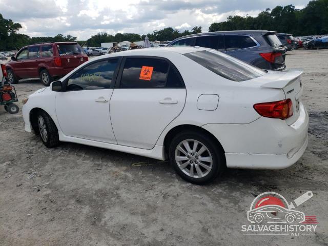 1NXBU40E39Z158463 2009 TOYOTA COROLLA photo no. 2