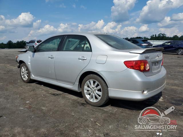 1NXBU40E99Z065804 2009 TOYOTA COROLLA photo no. 2